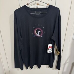 Pokemon Center Umbreon Holiday 2024 Black Long Sleeve Shirt Men's Size XL - NWT